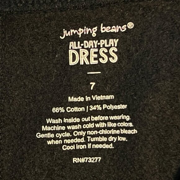 Jumping Beans All-Day-Play Shimmery Rainbow Unicorns Knit Dress Size 7 - Picture 8 of 8